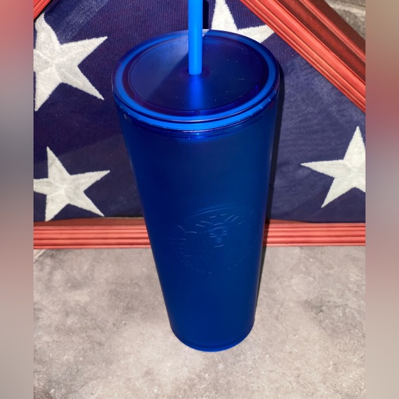 Starbucks Matte Blue Soft Touch Venti Tumbler 2023 Spring Release 🇺🇸 - Picture 10 of 14